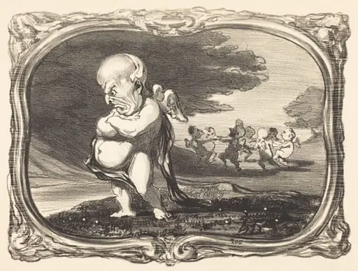 Grandeur et décadence d'O. Barrot, by Honoré Daumier