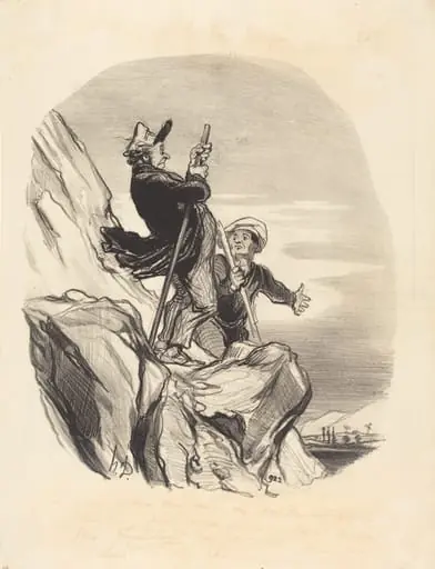 Guide, allons-nous-en... au nom du ciel..., by Honoré Daumier