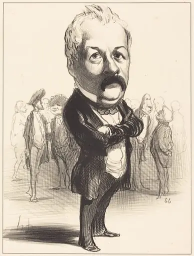 Gustave Sautayra, by Honoré Daumier