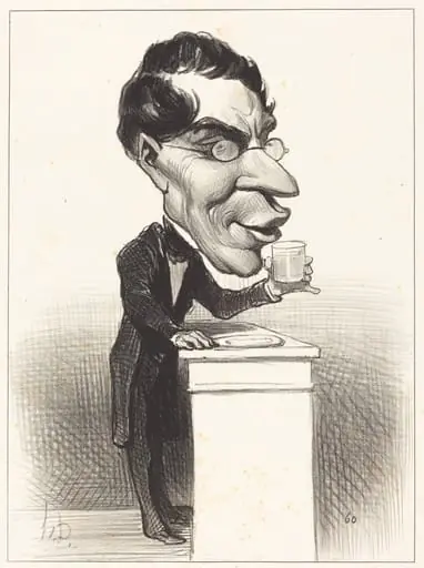 H.M. Augustin Corne, by Honoré Daumier