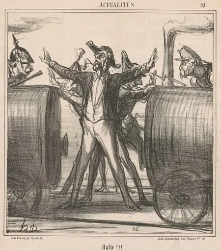 Halte!!!, by Honoré Daumier