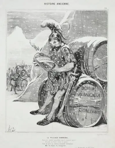 Hannibal's Crossing, by Honoré Daumier