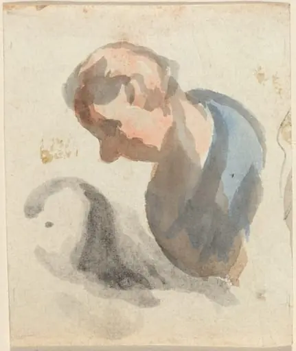 Head of a Man, by Honoré Daumier