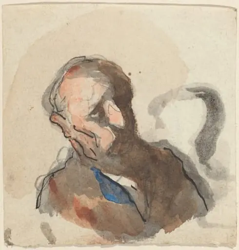 Head of a Man, by Honoré Daumier