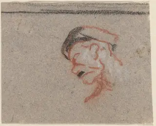 Head of a Man, by Honoré Daumier, 1844