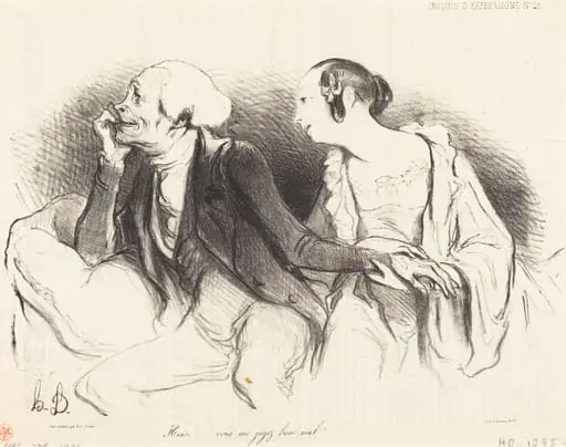 Henri!... vous me jugez bien mal!..., by Honoré Daumier
