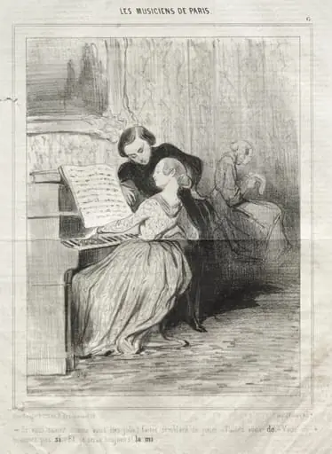 If you knew how pretty you are!, by Honoré Daumier