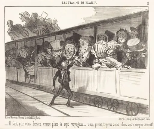 Il faut que vous fassiez encore place..., by Honoré Daumier