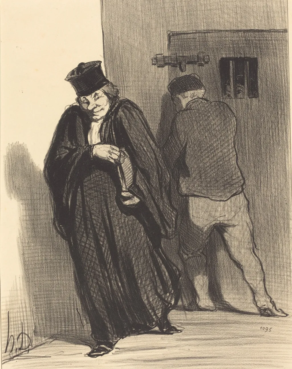 Il parait... que mon gaillard est un grand scélérat..., by Honoré Daumier, ink, 1848