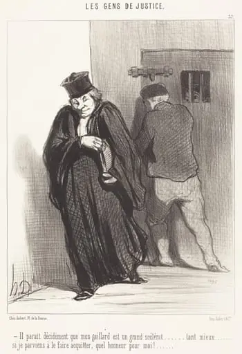 Il parait... que mon gaillard est un grand scélérat..., by Honoré Daumier