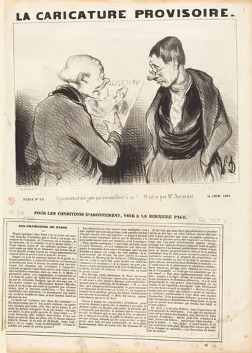 Il y a pourtant des gens qui ressemblent a ça!, by Honoré Daumier