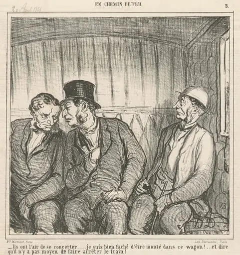 Ils on l'air de se concerter ..., by Honoré Daumier