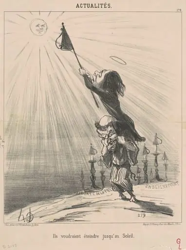 Ils voudraient éteindre jusqu'au soleil, by Honoré Daumier