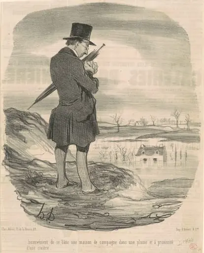 In convénient de se batir une maison de campagne ..., by Honoré Daumier