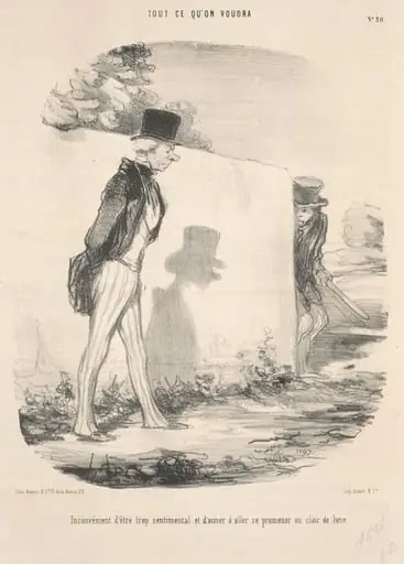 Inconvènient d'être trop sentimental ..., by Honoré Daumier