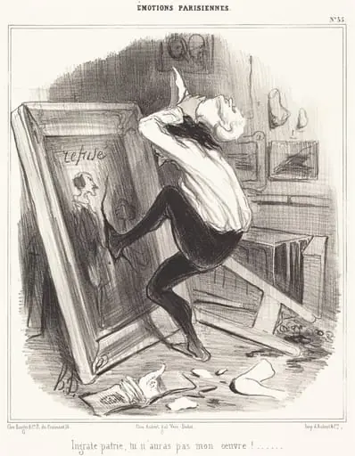Ingrate patrie, tu n'auras pas mon oeuvre!..., by Honoré Daumier