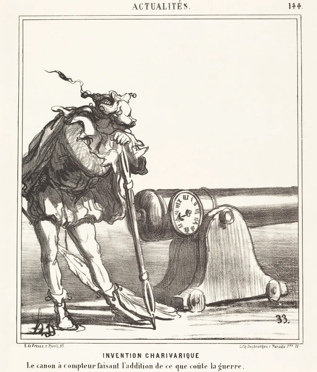 Invention charivarique, by Honoré Daumier, ink, 1868