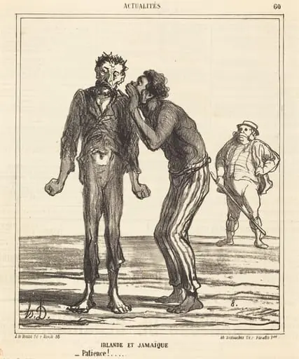 Irlande et Jamaique - Patience!..., by Honoré Daumier