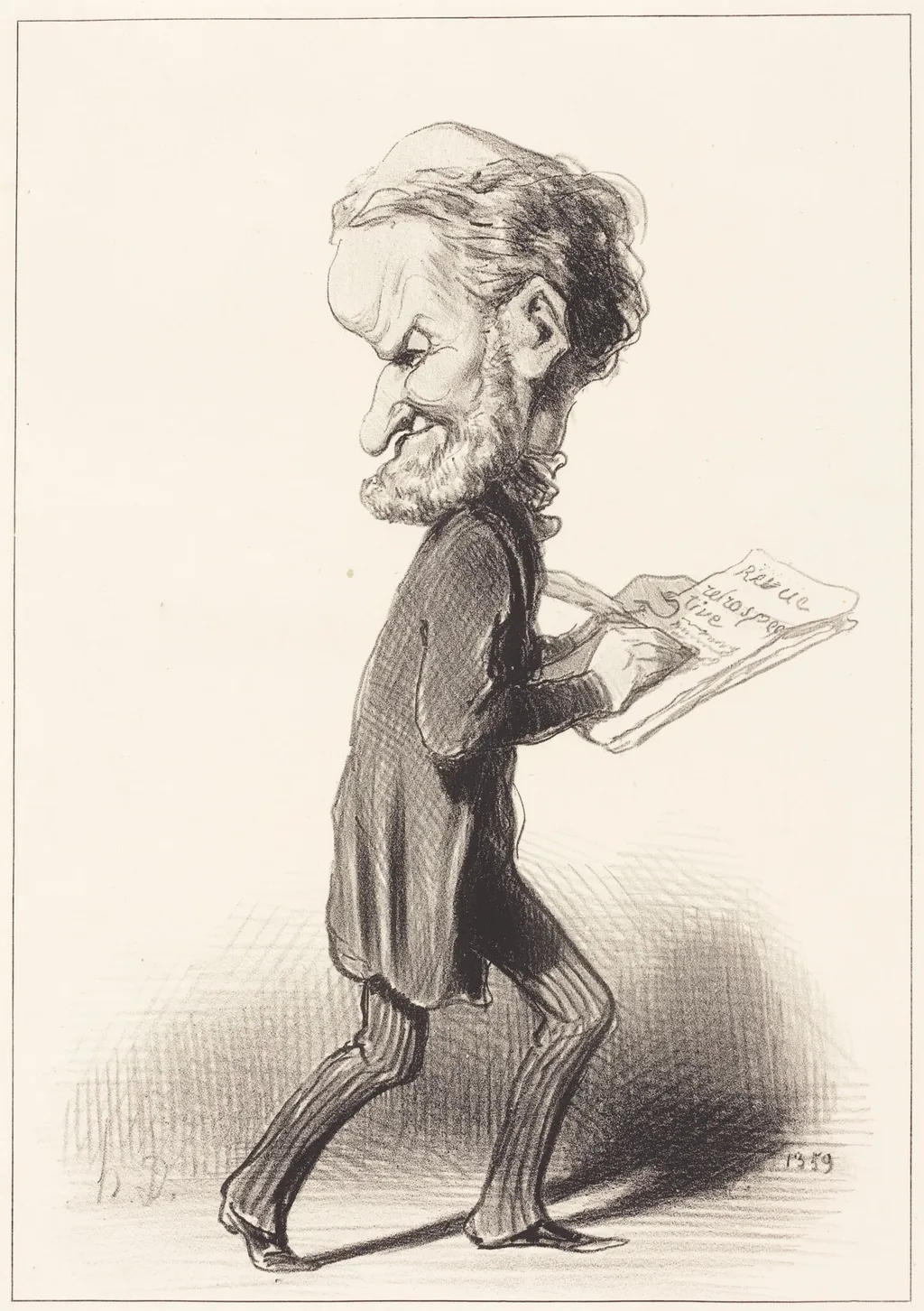 J. Antoine Taschereau, by Honoré Daumier, ink, 1848