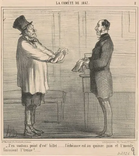 J'en voulons point d'vot' billet ..., by Honoré Daumier