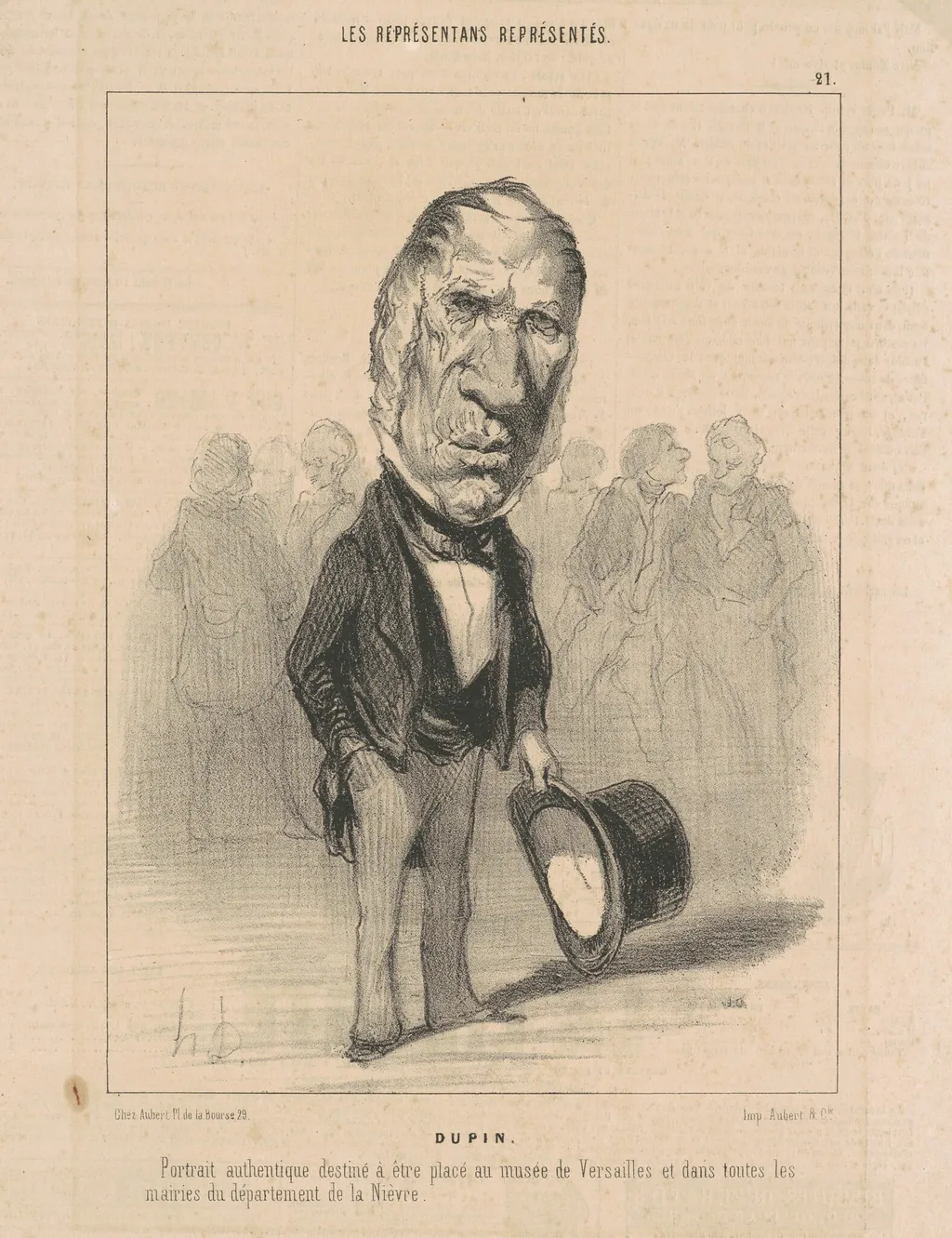 J. Jacques Dupin, by Honoré Daumier, ink, 1849