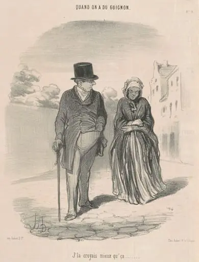 J'la croyais mieux qu'ça ..., by Honoré Daumier