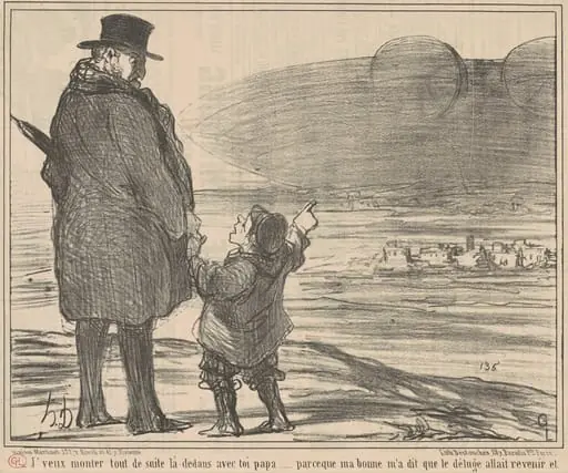 J'veux monter tout de suite la-dedans ..., by Honoré Daumier