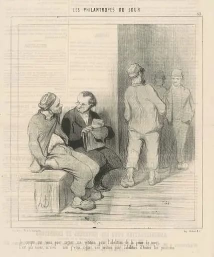 Je compte sur vous pour signer, by Honoré Daumier