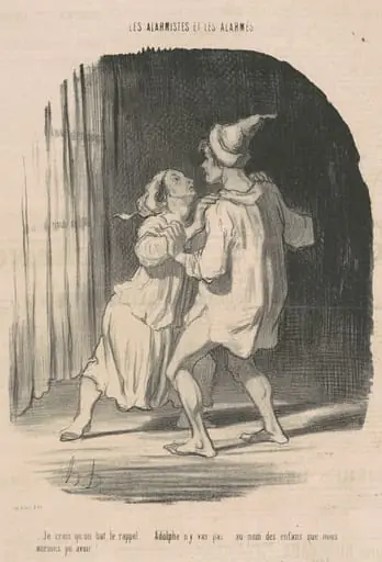 Je crois qu'on bat le rappel ..., by Honoré Daumier