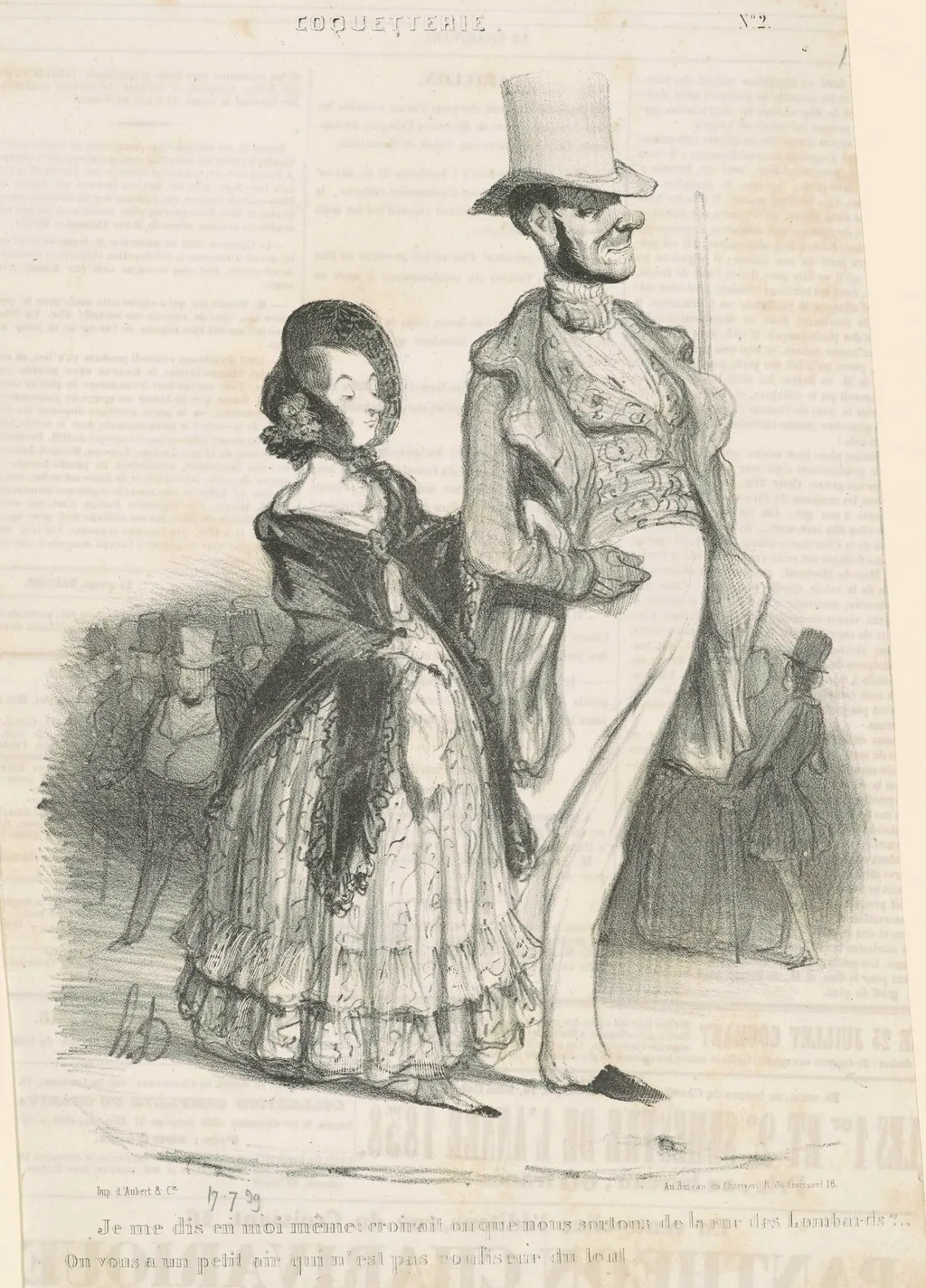 Je me dis en moi-même, by Honoré Daumier, ink, 1839