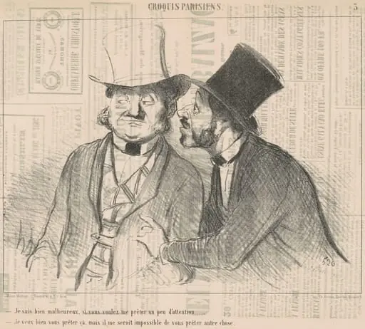 Je suis bien malheureux, si vous voulez ..., by Honoré Daumier