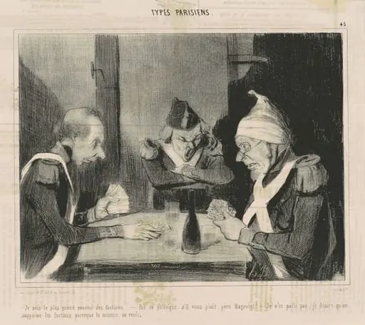 Je suis le plus grand ennemi des factions, by Honoré Daumier