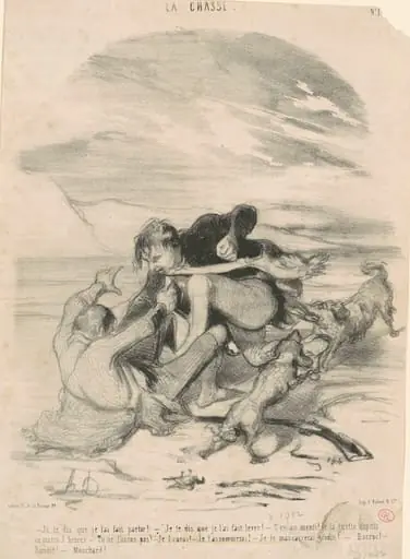 Je te dis que je l'ai fait partir, by Honoré Daumier