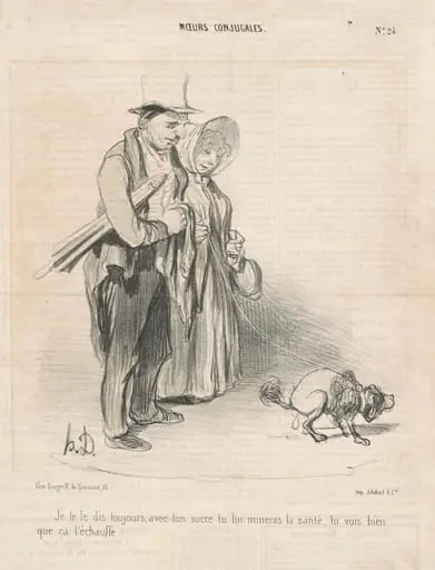 Je te le dis toujours, avec ton sucre..., by Honoré Daumier
