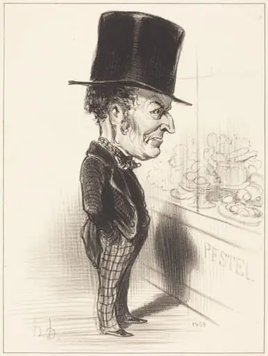 Jean Charles Besnard, by Honoré Daumier
