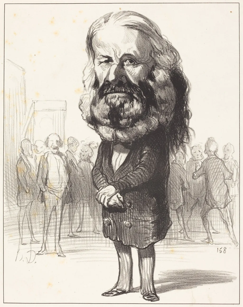 Jos. Ant. Ronjac, by Honoré Daumier, ink, 1849