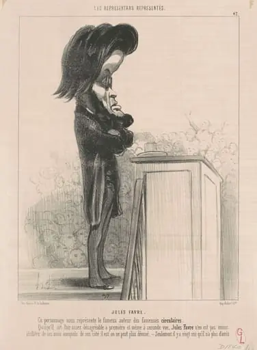 Jules Favre, by Honoré Daumier