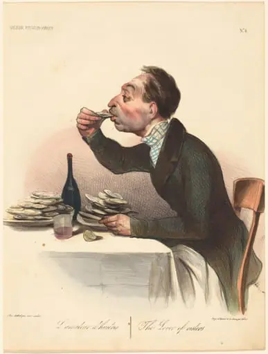L'amateur d'huitres, by Honoré Daumier