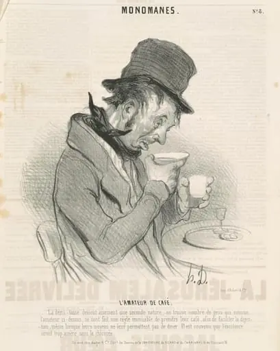 L'amateur de café, by Honoré Daumier