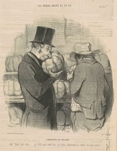 L'amateur de melons, by Honoré Daumier