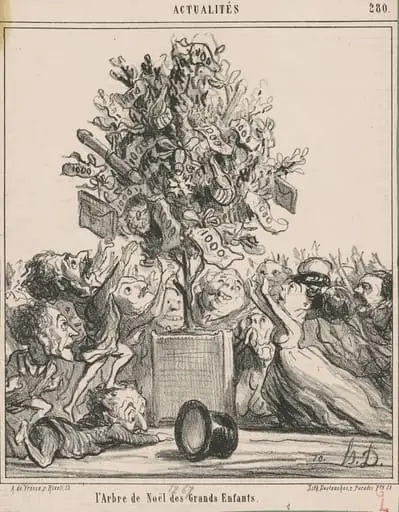 L'Arbre de Noël des Grands Enfants, by Honoré Daumier