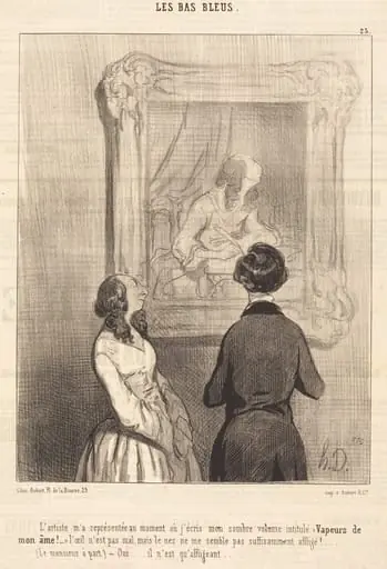 L'Artiste m'a représentée au moment ou j'écris, by Honoré Daumier