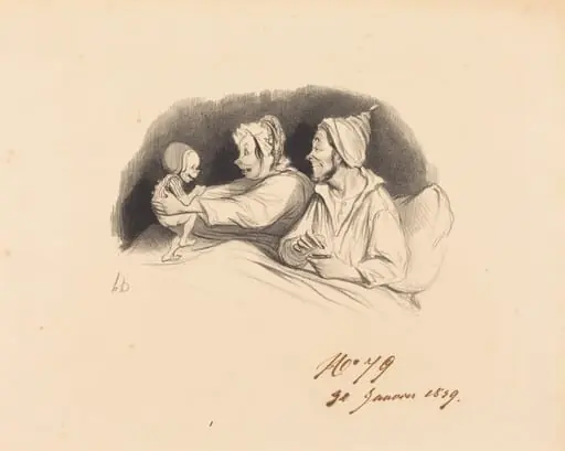 L'Éducation au biberon, by Honoré Daumier