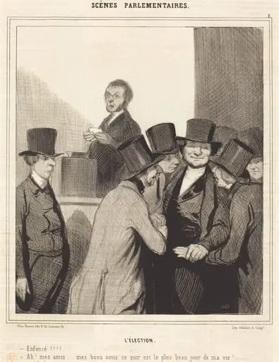 L'Élection, by Honoré Daumier