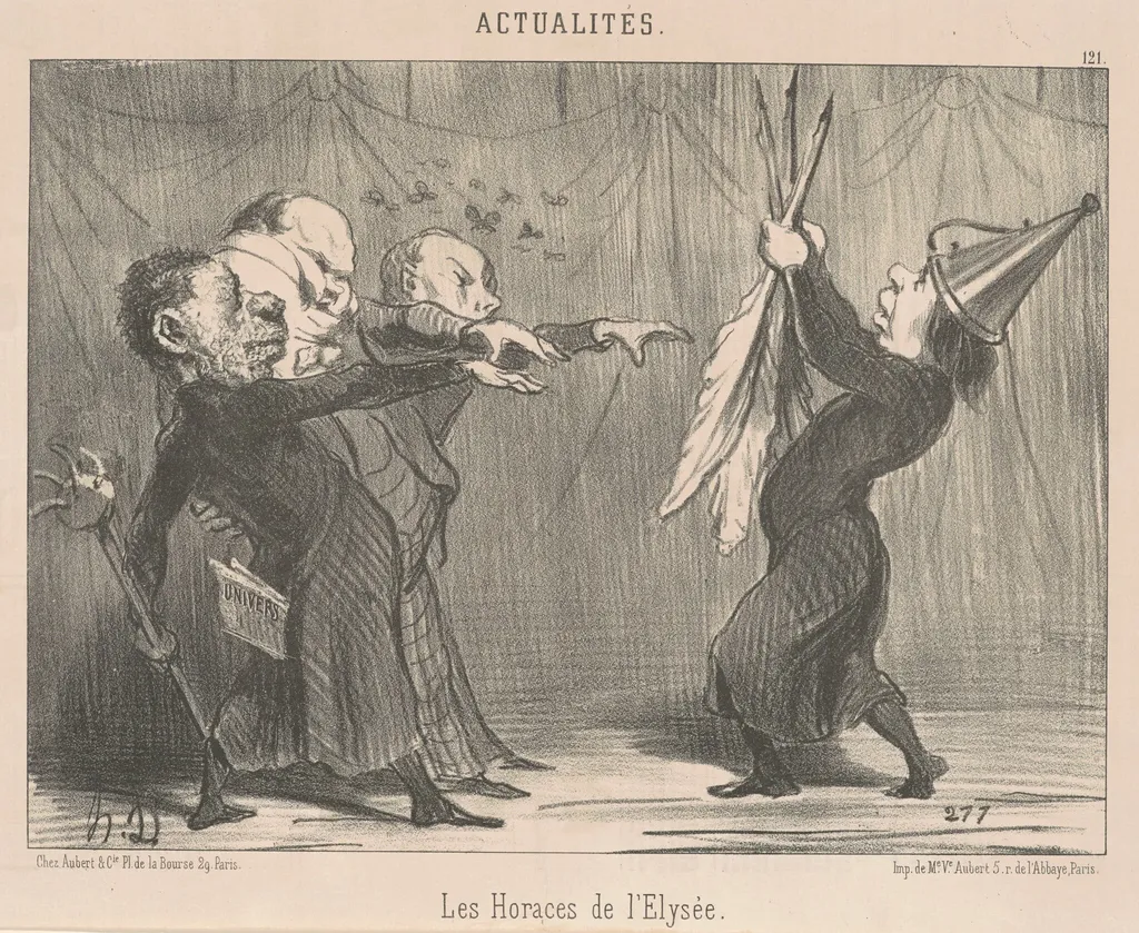 L'empereur soulouque ..., by Honoré Daumier, ink, 1851