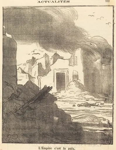 L'empire c'est la paix, by Honoré Daumier