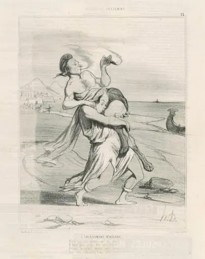 L'enlevement d'Hélène, by Honoré Daumier