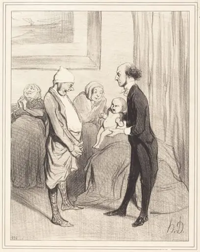 L'Entrée dans la vie, by Honoré Daumier