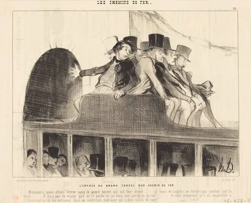 L'Entrée du Grand tunnel d'un chemin de fer, by Honoré Daumier