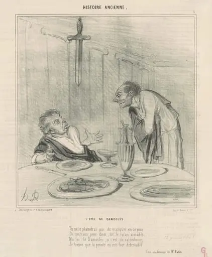 L'épée de Damoclès, by Honoré Daumier